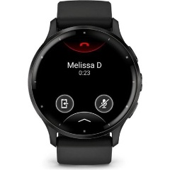 Garmin Venu 3 fekete, fekete kerettel, szilikon szíjjal okosóra