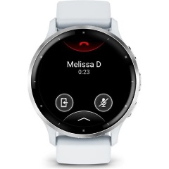 Garmin Venu 3 homokkő, ezüst kerettel, szilikon szíjjal okosóra