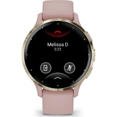 Garmin Venu 3S rózsa krémarany, szilikon szíjjal okosóra