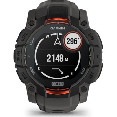 Garmin Instinct 3 50mm Solar fekete sötétszürke szíjjal okosóra