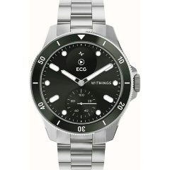 Withings ScanWatch Nova hibrid 42mm zöld okosóra