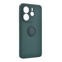Redmi Note 14 4G GIGAPACK Szilikon telefonvédő tartógyűrű, kameravédő, SÖTÉTZÖLD