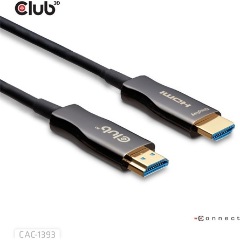 Club 3D CAC-1393 Hybrid AOC HDMI 2.1 - HDMI 2.1 M/M adatkábel 60m fekete