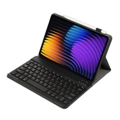 Xiaomi Pad 7 GIGAPACK Tok álló, bőr hatású FLIP, angol nyelvű, FEKETE