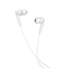 HOCO M72 fülhallgató SZTEREO 3.5mm jack, felvevő gomb, FEHÉR