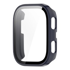 Amazfit Bip 6 GIGAPACK Műanyag keret BUMPER, ütésállóság + kijelzővédő üveg, SÖTÉTKÉK