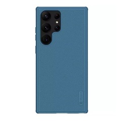 Samsung S23 Ultra NILLKIN SUPER FROSTED PRO műanyag telefonvédő ütésállóság, érdes felület, SÖTÉTKÉK
