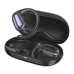 HOCO EA4 bluetooth fülhallgató SZTEREO v5.3, mikrofon + töltőtok, FEKETE