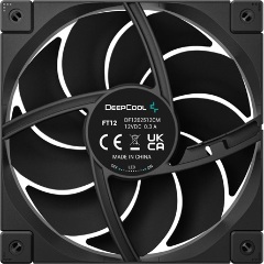 DeepCool Cooler 12cm - FT12 (32dB; max.127,42 m3/h; 3pin csatlakozó; hydro bearing, ház hűtésre, PWM)