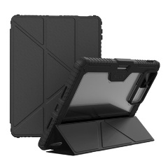 Xiaomi Pad 7 Pro NILLKIN BUMPER PRO szilikon telefonvédő aktív FLIP, asztali tartó, FEKETE