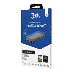 iPhone 15 Pro 3MK HARD GLASS MAX képernyővédő üveg 3D, 9H, FEKETE