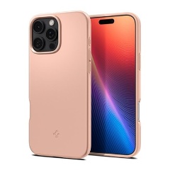 iPhone 16 Pro Max SPIGEN THIN FIT MAGSAFE műanyag telefonvédő matt, MagSafe, ROZÉARANY