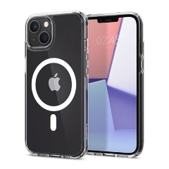 iPhone 13 mini SPIGEN ULTRA HYBRID MAG műanyag telefonvédő ütésállóság, MagSafe, FEHÉR