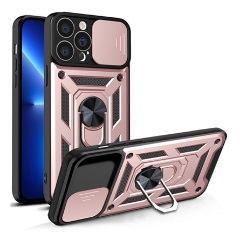 iPhone 13 Pro Gigapack Defender szilikon telefonvédő ütésállóság, kameravédő, ROZÉARANY