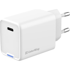 COLORWAY AC töltő GaN Mini CW-CHS057PD-WT 45W PD port PPS USB-C fehér
