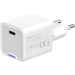 COLORWAY AC töltő GaN Mini, CW-CHS052PD-WT 25W PD port PPS USB-C fehér