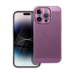 iPhone 14 Pro Gigapack műanyag telefonvédő légáteresztő, kameravédő, LILA