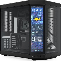 HYTE Y70 Touch Infinite táp nélküli ablakos Mid Tower számítógépház fekete