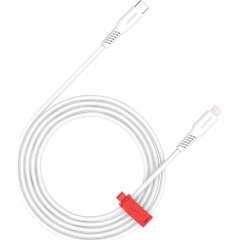 Canyon CLN30SC Lightning - USB-C M/M töltőkábel 2m fehér 30W