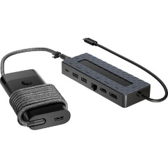 HP Universal Charging Hub Combo 7-port 100W USB-C/A dokkoló fekete