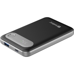 Sandberg Travel PD20W 10000mAh LiPo powerbank fekete-ezüst