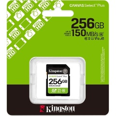 Kingston 256GB Canvas Select Plus UHS-1 U1 V10 SDXC memóriakártya